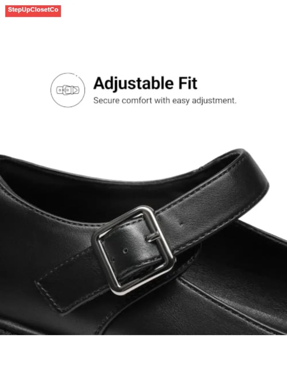 Chunky Mary Jane Flats Women's Retro Platform Slip-On Shoes